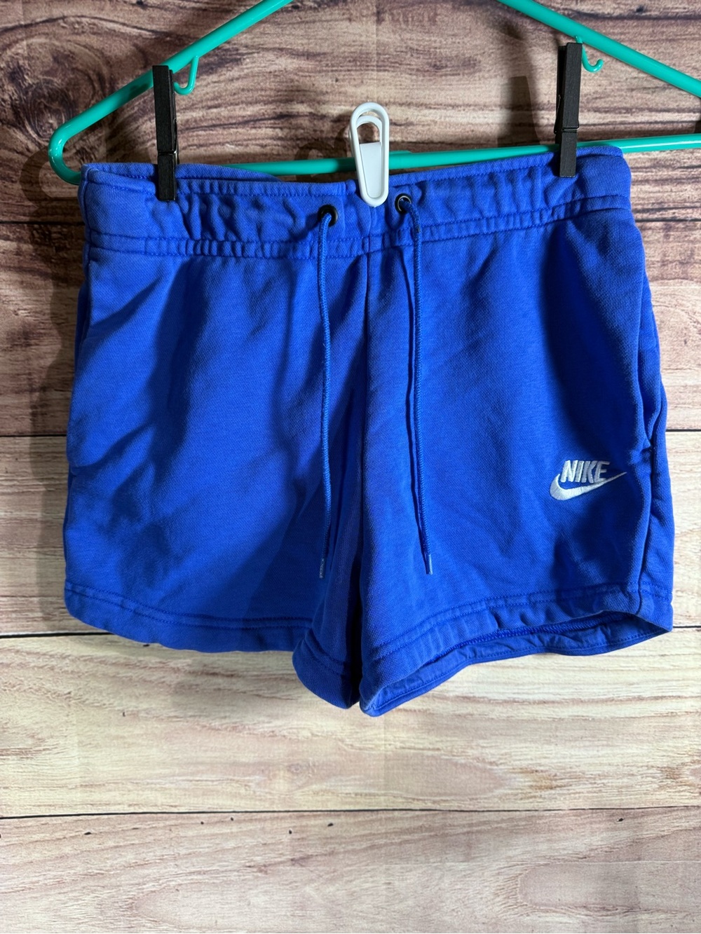 Nike Women's Bright Blue Athletic Drawstring Shorts